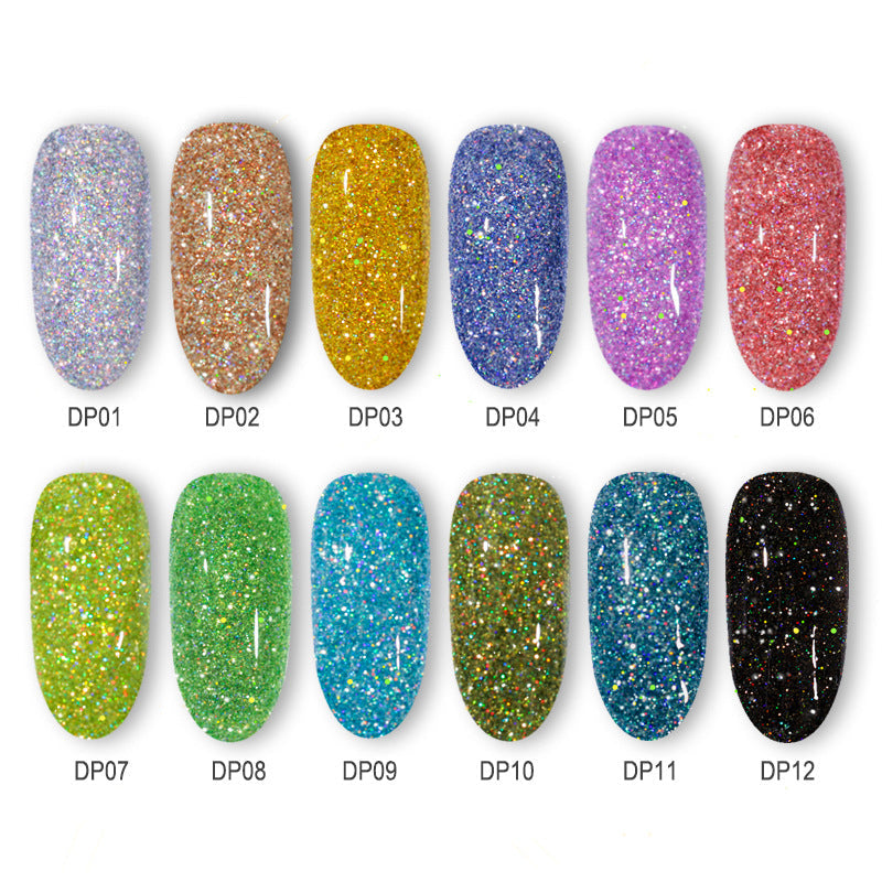 Laser glitter nail powder in sparkling holographic finish by My Store