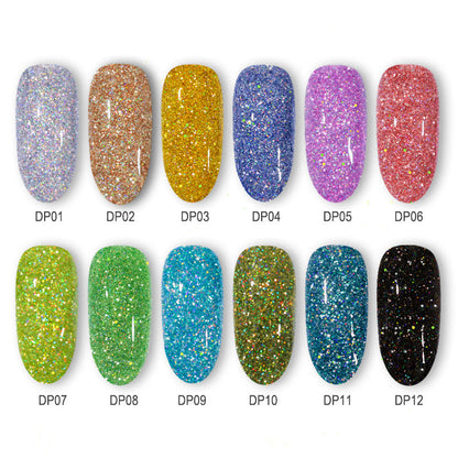 Laser glitter nail powder in sparkling holographic finish by My Store
