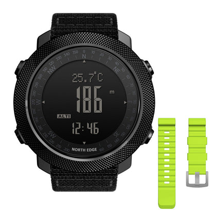 Men's outdoor sport smart watch with all-metal design, shown from the front