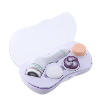 Electric waterproof facial cleaning brush for gentle skin cleansing