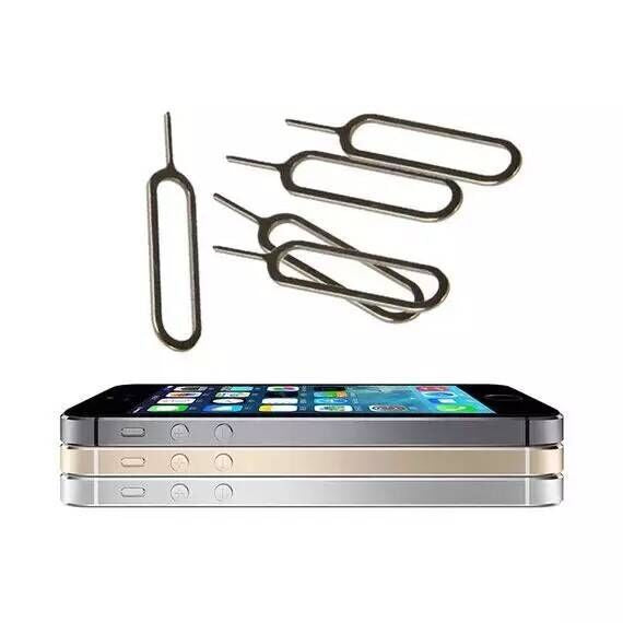 SIM card slot card taking pin compatible with devices, close-up view