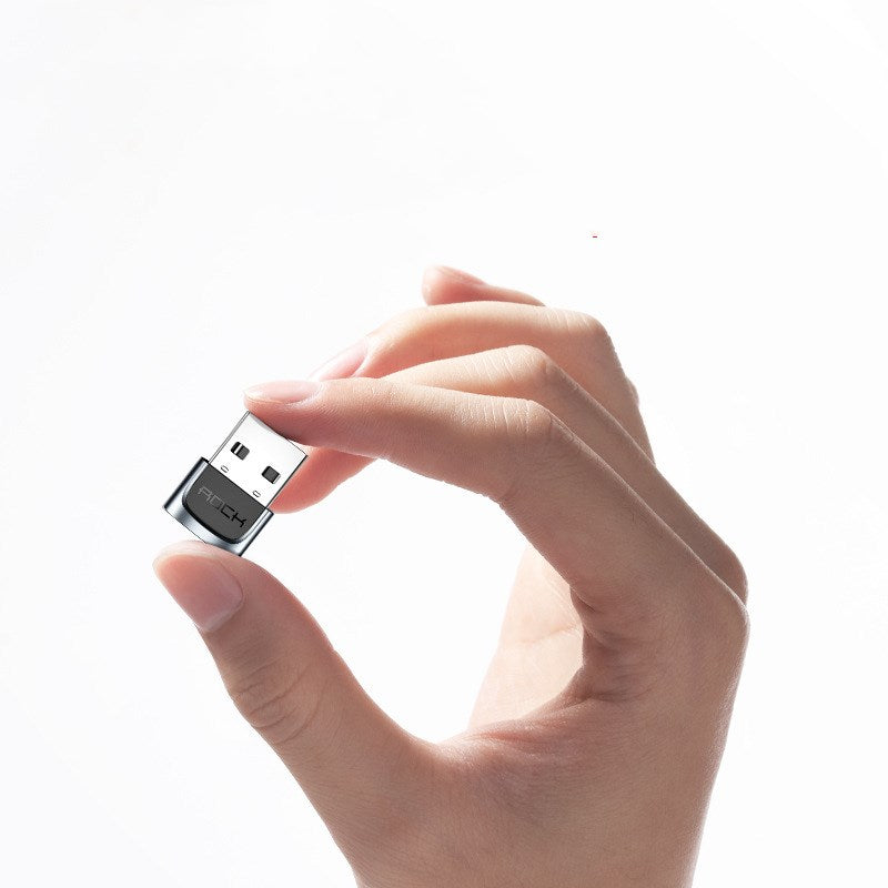 USB-C to Lightning charger adapter, compact white design with USB-C connector and Lightning port