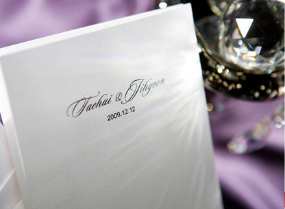 Personalized custom invitation, Type 7 design shown flat and centered