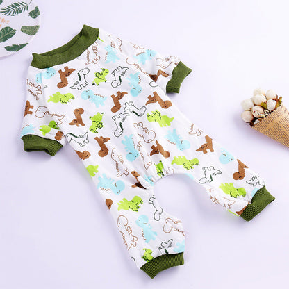 Cotton four-legged knitted dog clothes by My Store for small dogs