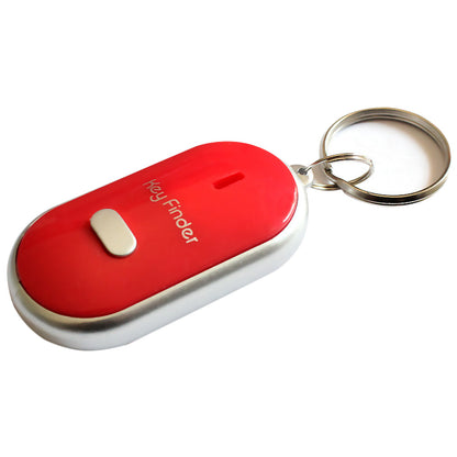LED whistle control induction key ring elderly key finder, multifunctional anti-lost device with key ring
