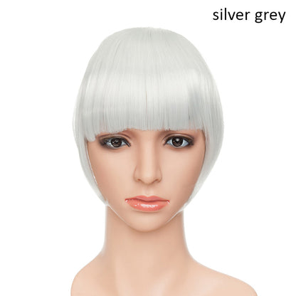 3D clip-in bangs hair extensions by My Store, shown from the front with realistic hair texture