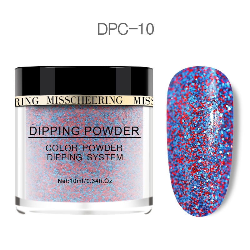 Laser glitter nail powder in holographic multicolor finish by My Store