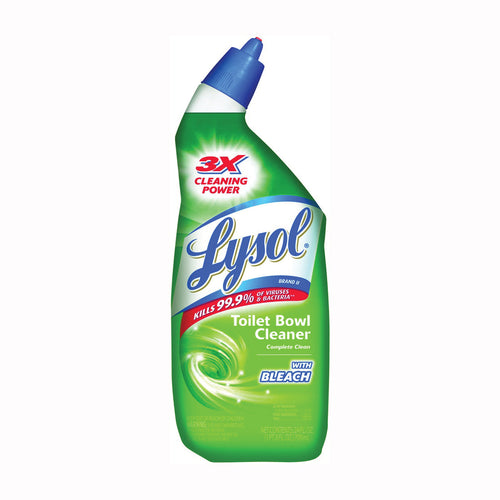 Lysol Disinfectant Toilet Bowl Cleaner With Bleach, Liquid, 24oz Bottle