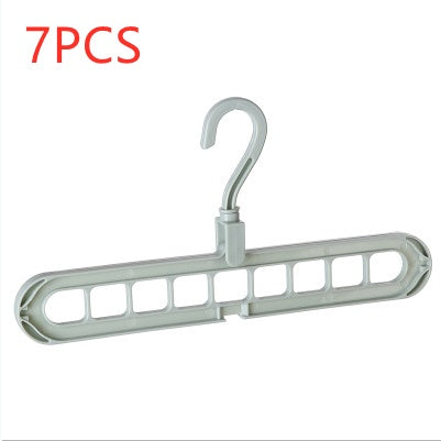 9-hole space-saving clothes hanger organizer for neatly storing multiple garments vertically