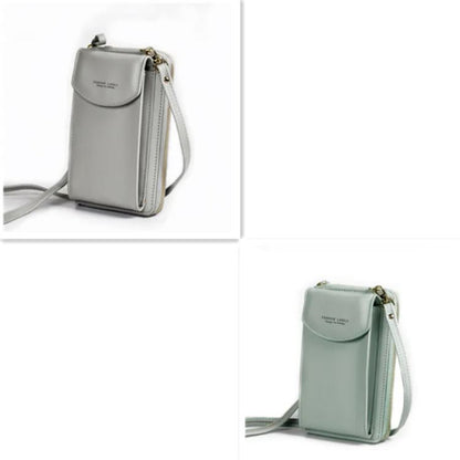 Lux Chic PU leather handbag by BACKUPMYFILESNOW® with sleek design and gold-tone hardware, displayed on a neutral background.