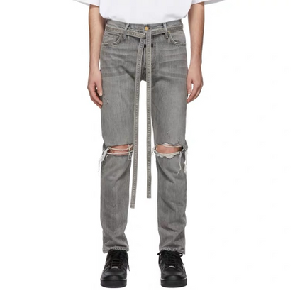 Zipper Jeans Trousers