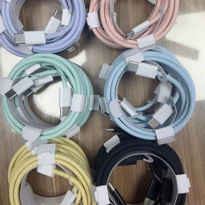 Data Cable Fast Charge Line Macaron Charging