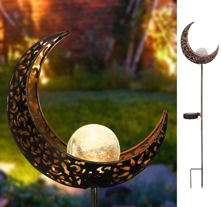 LED solar flame light metal garden lamp with flickering flame effect for waterproof outdoor landscape lighting