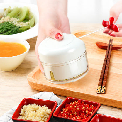 Manual cutting meat grinder with hand crank and sturdy metal body, My Store brand