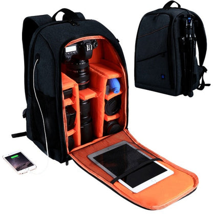 Waterproof camera backpack for carrying photography gear, shown in a durable protective design
