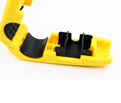 Caps motorcycle and scooter security lock in black, compact anti-theft design