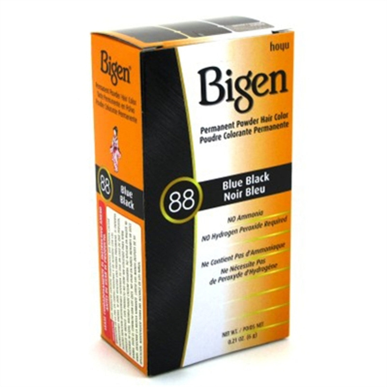 Bigen Permanent Powder Hair Color 88 Blue Black
