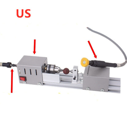 Mini woodworking lathe by My Store, compact benchtop machine for shaping and turning wood projects