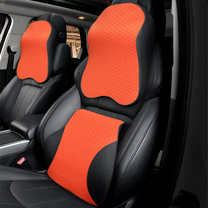 Car cushion by My Store, black padded seat cushion shown from above