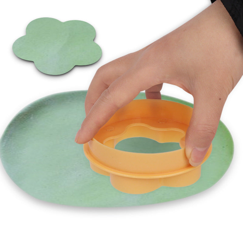 Flower and round crust mold pastry cup maker with dual-shaped baking molds