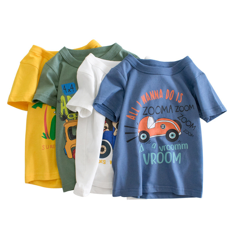 Short sleeve T-shirt by My Store, front view in a classic casual style