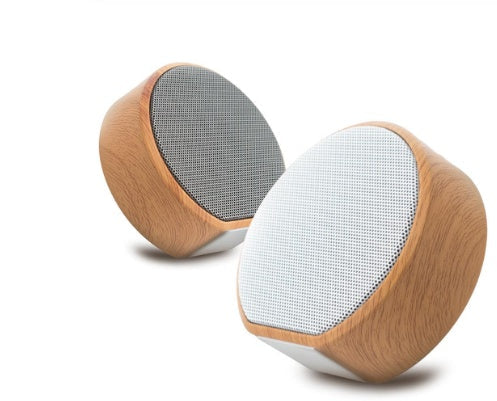 Mini wood Bluetooth speaker, portable outdoor wireless speaker with AUX and TF card support