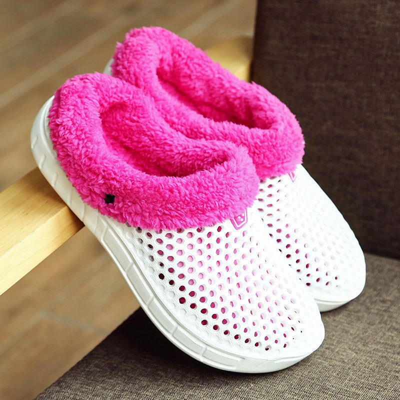 Warm cotton shoes, soft insulated footwear for cozy indoor comfort