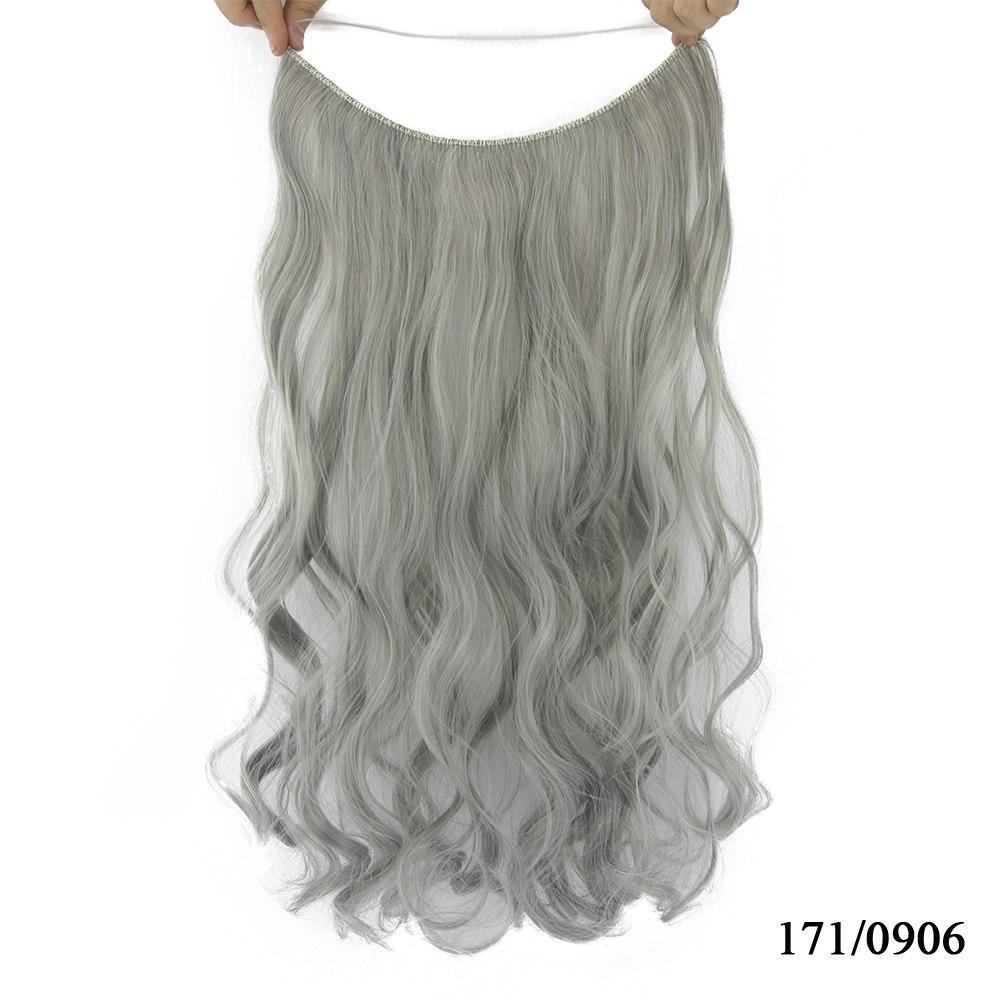 Invisible halo hair extension by My Store, lightweight hairpiece on a plain background