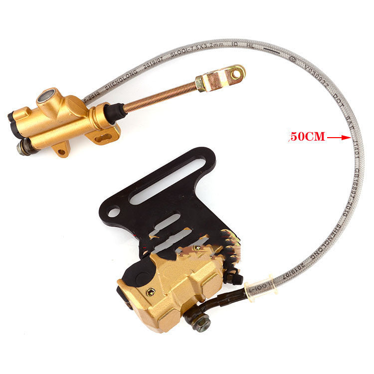 Off-road motorcycle disc brake oil pump, brake pump assembly with compact metal housing