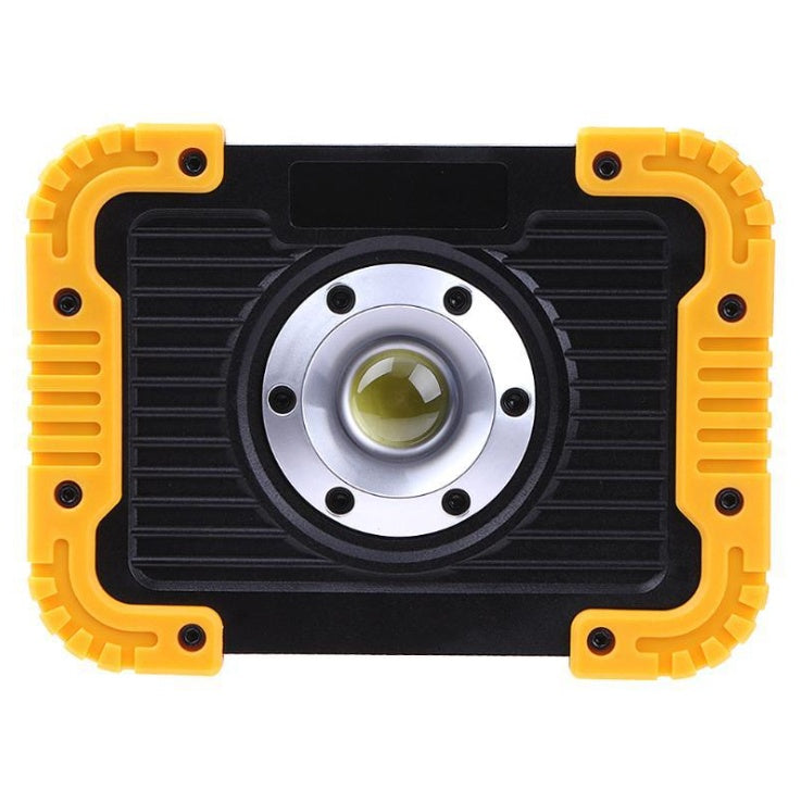 Rechargeable LED camping lantern emitting bright light for outdoor camping use
