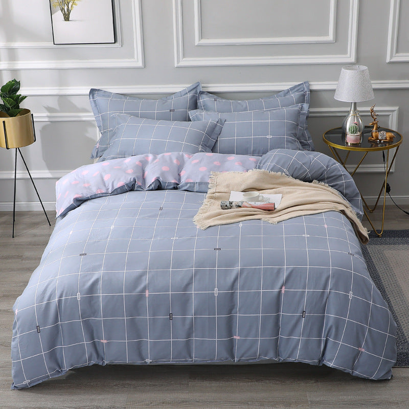 Four-piece cotton bedding set by My Store with soft home textile design and coordinated pieces.