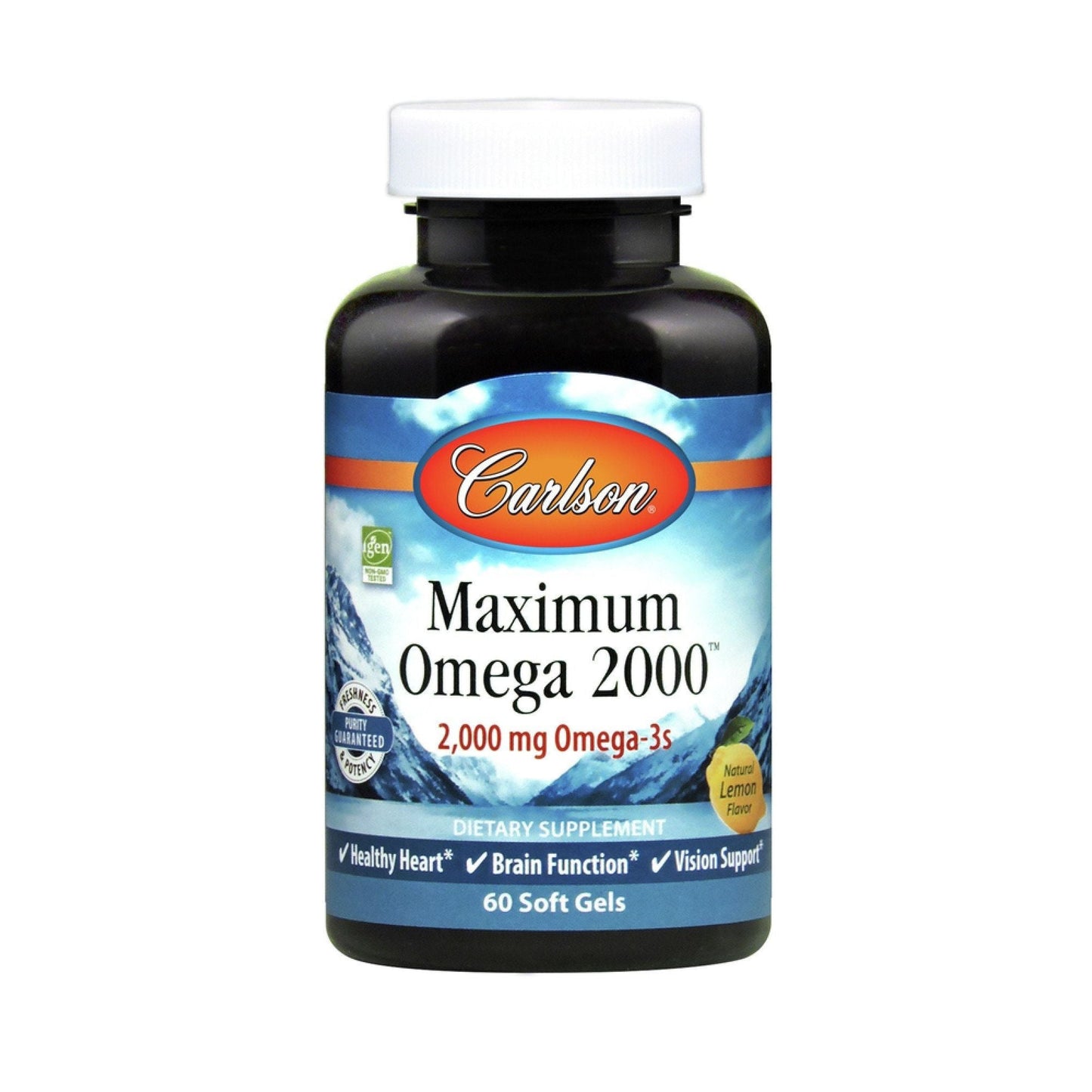 Carlson® Maximum Omega 2000 Gelcap SFG, 60 EA
