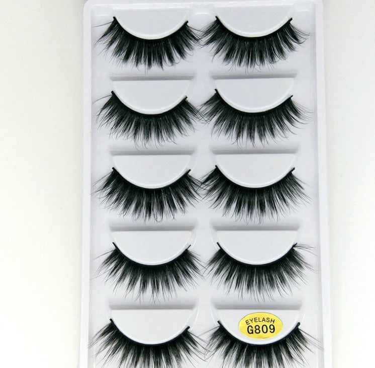 3D mink hair false eyelashes from My Store, featuring a soft, voluminous layered design
