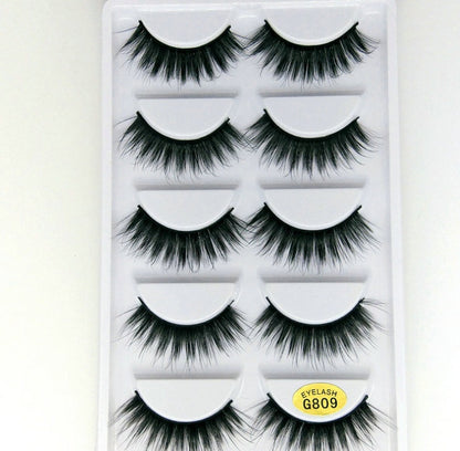 3D mink hair false eyelashes from My Store, featuring a soft, voluminous layered design
