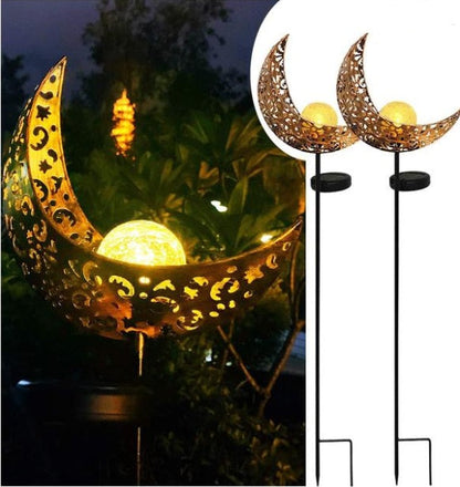 LED solar flame garden light, metal waterproof outdoor lamp with realistic flickering flame effect