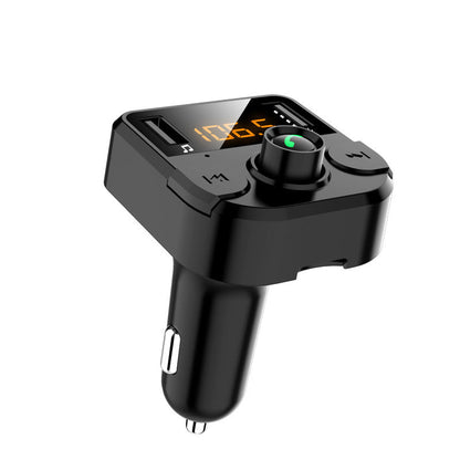 BT36B car MP3 Bluetooth player with compact black design and control buttons