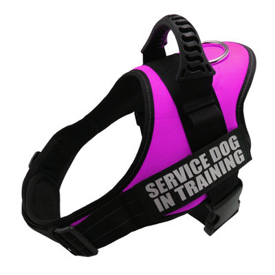 Personalized reflective breathable no-pull dog harness vest with adjustable straps and removable patch for small to large dogs