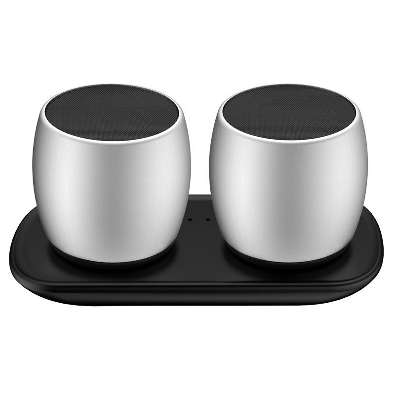 Creative Bluetooth speaker with compact design and visible controls