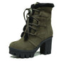 Wish Women's Thick Sole Waterproof Martin Boots