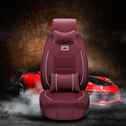 Car seat cushion cover in black fabric with fitted edges, My Store brand