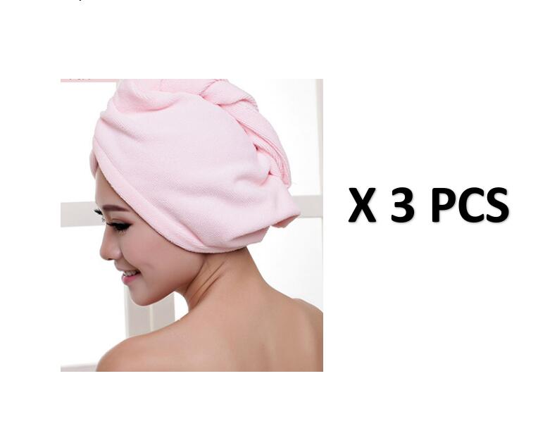 Women's hair dryer cap, absorbent dry hair towel in a soft, wraparound design