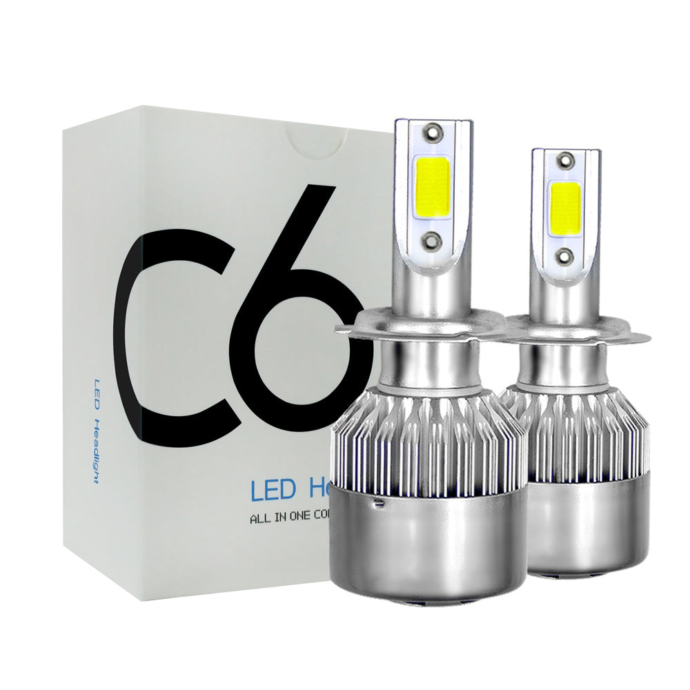 Metal car lights, automotive lighting components shown in a close-up view