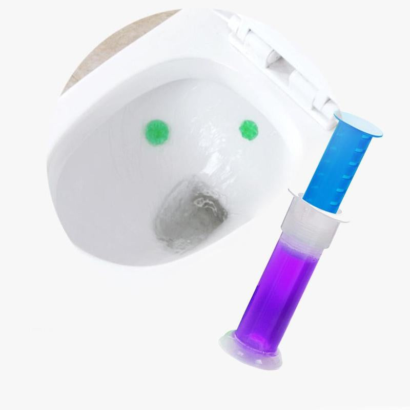 Magical toilet cleaner bottle by My Store with colorful label and cleaning solution inside
