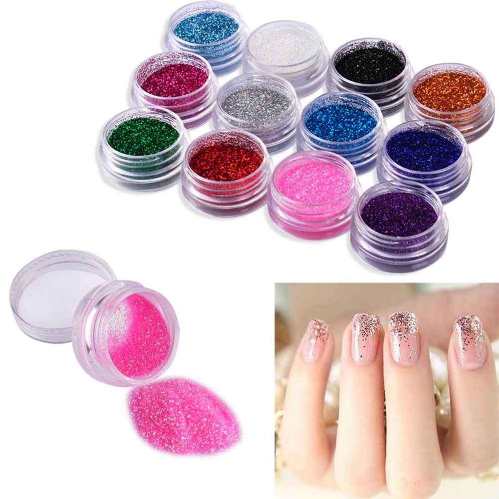 24 color 3D nail art decoration set with assorted colorful embellishments, My Store