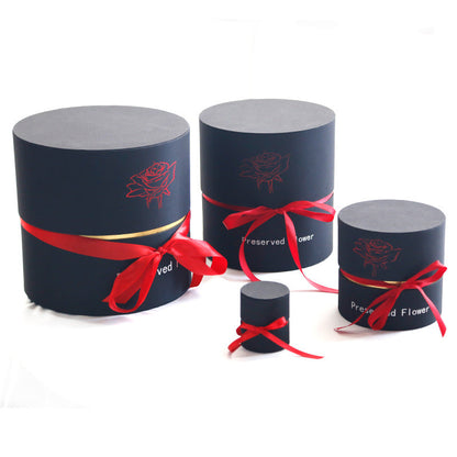 Preserved eternal real roses in a gift box, romantic artificial flower arrangement for Valentine's Day