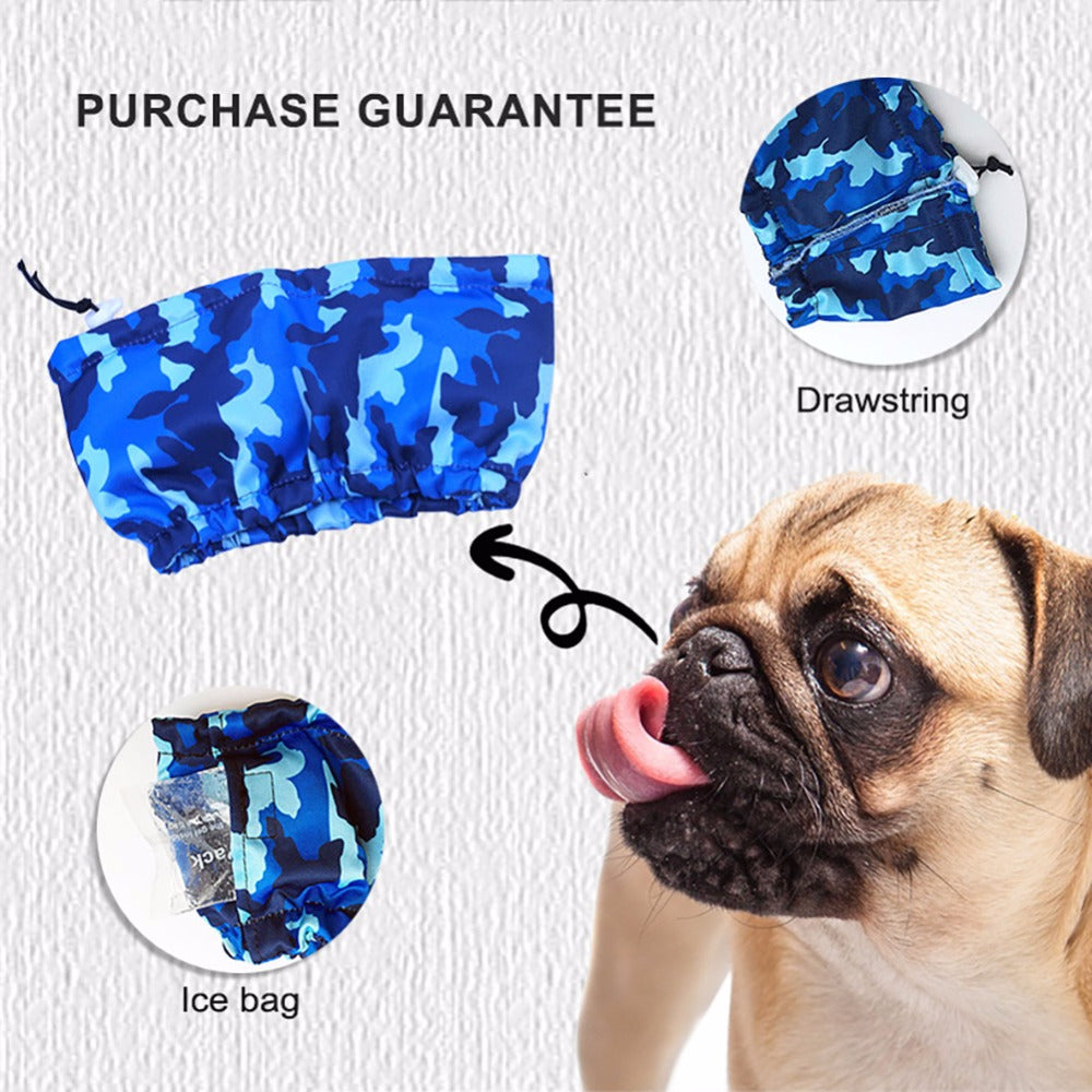 Pet cooling scarf by My Store, lightweight neck wrap for dogs and cats