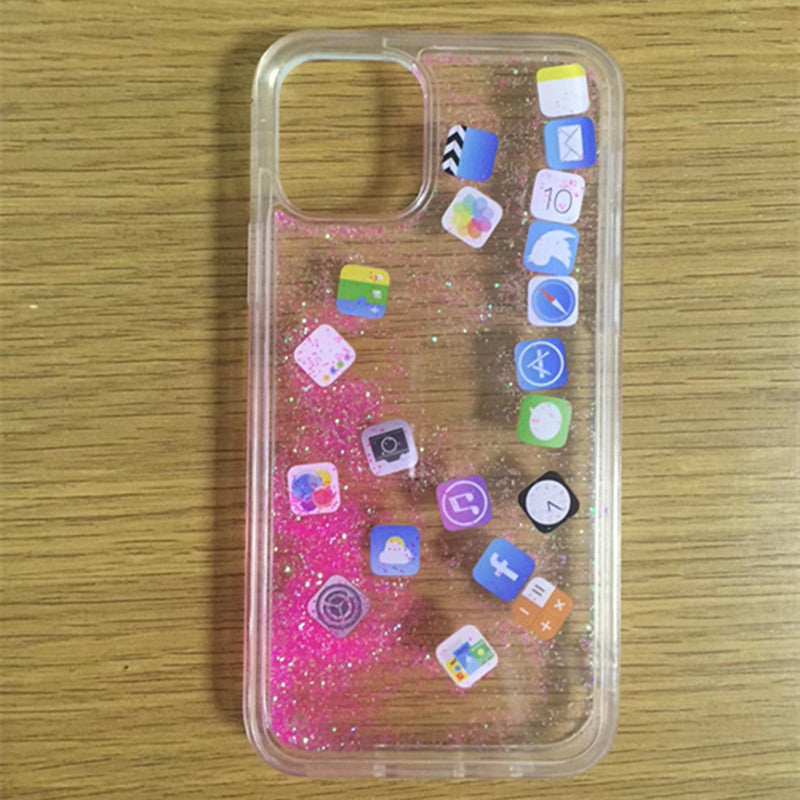 Glittering mobile phone case by My Store, featuring a sparkling decorative finish