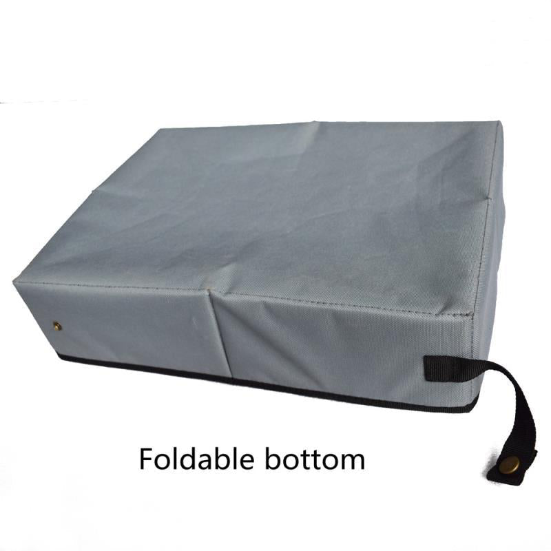 Folding waterproof high-grade cat litter box with durable design and easy storage capabilities