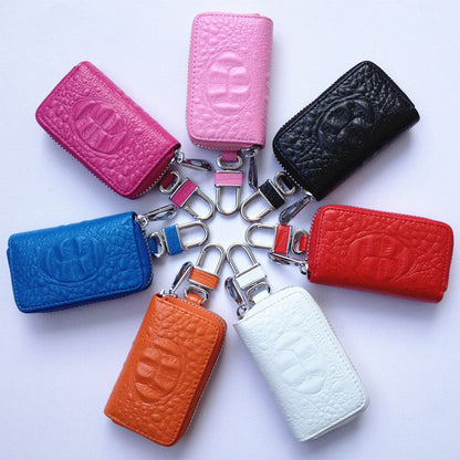Car key case for Type 0 key fob, protective black cover with precise button cutouts