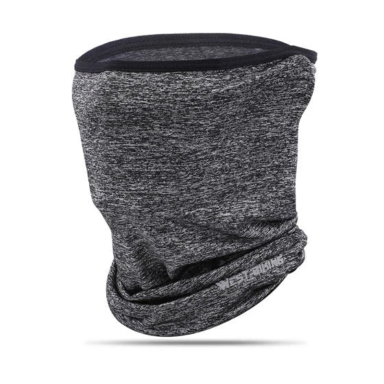 Outdoor riding mask magic headscarf for cycling and outdoor activities, black fabric face covering pattern